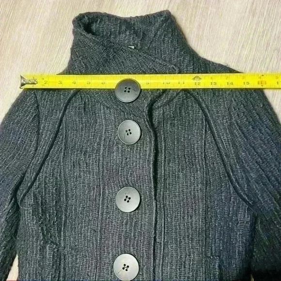 SOIA & KYO ELBOW PADS BLACK TWEED JACKET BLAZER SIZE S - Picture 7 of 10